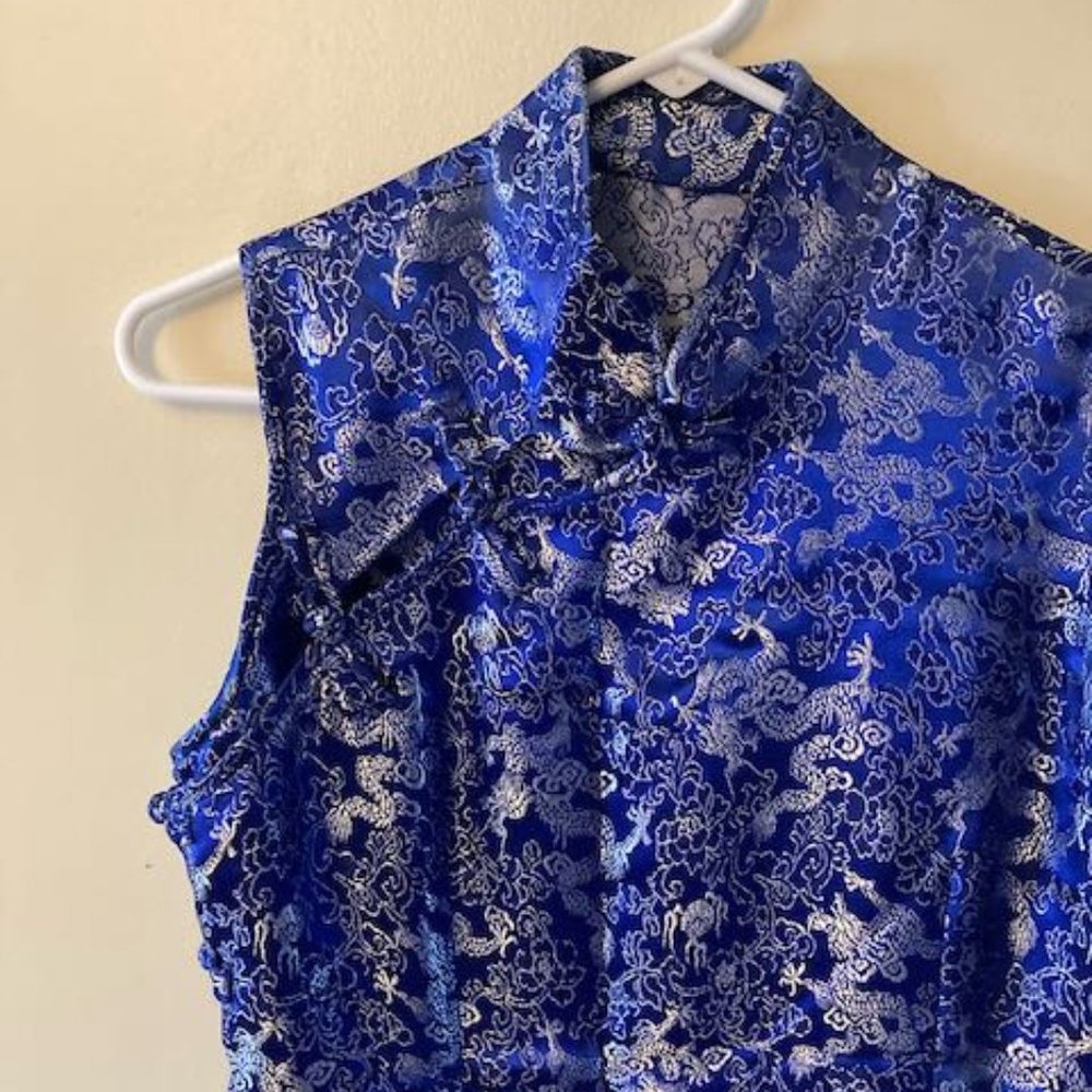 90s Chinese Silk Dress